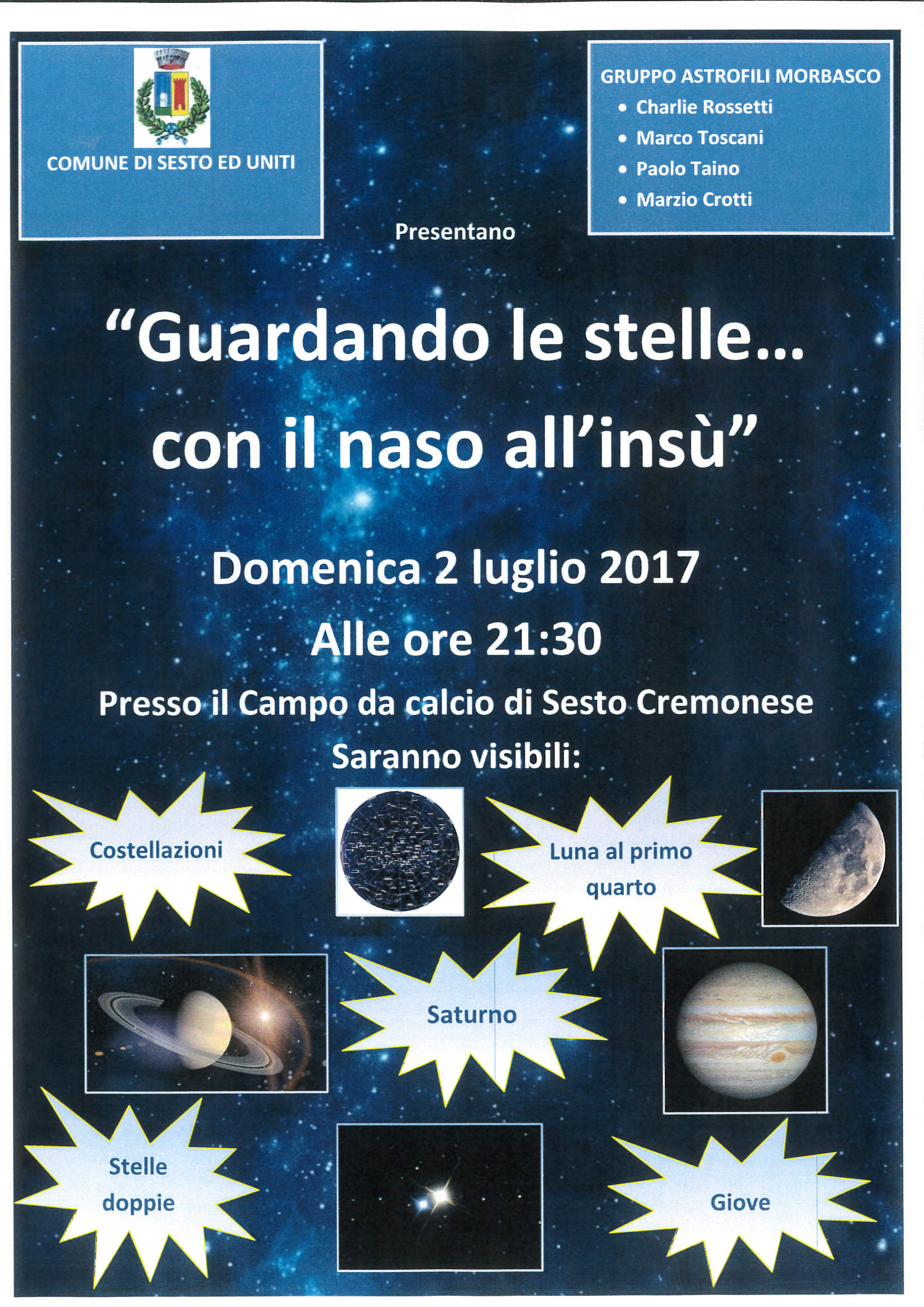 Guardando le stelle...con il naso all'insù...