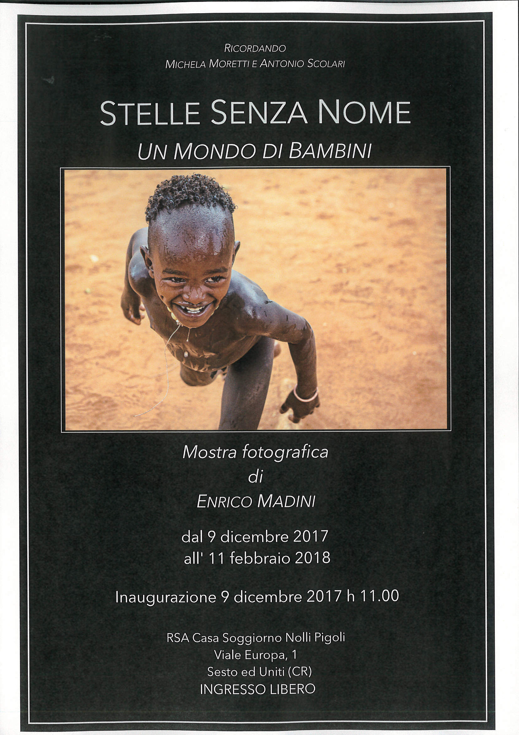 mostra fotografica "Stelle senza nome - un mondo di bambini"